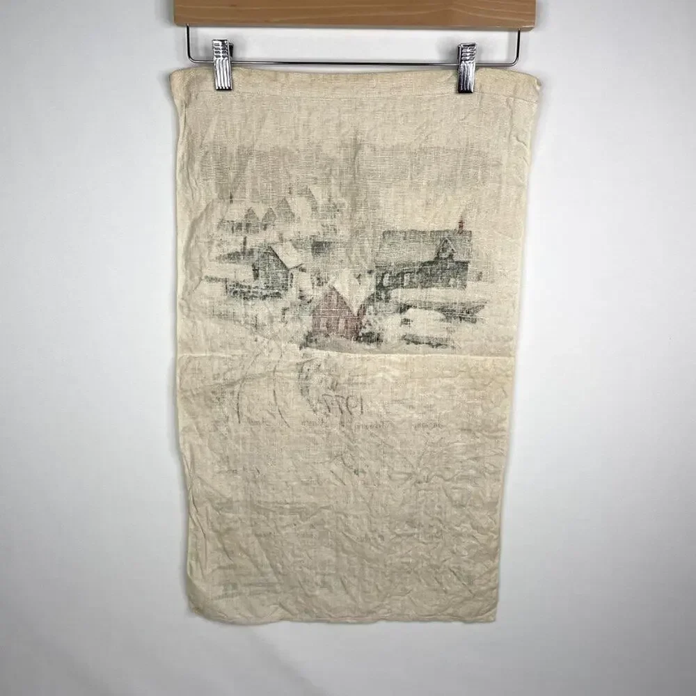 Vintage 1977 Hanging Tea Towel Calendar